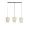 Light & Living Hanglamp 3L 103x30x143 cm BIBURY hout print d bruin+wit