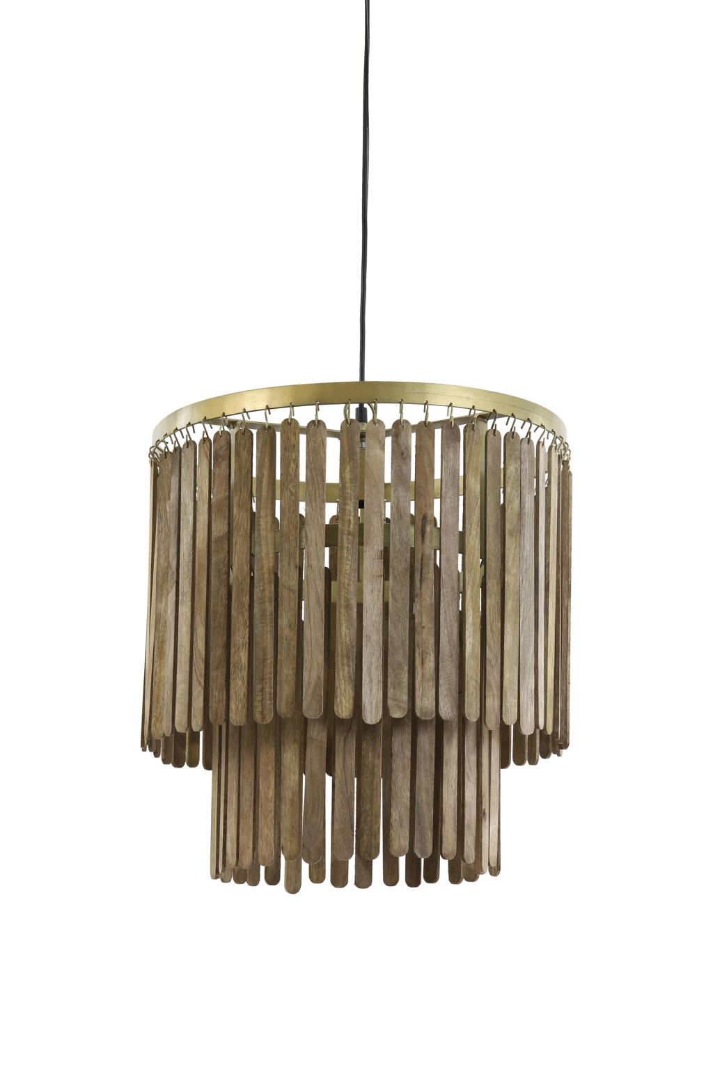 Light & Living Hanglamp Ø45x43 cm GULARO hout bruin+brons