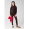 Shoeby longsleeve met panterprint - donkerbruin