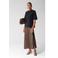 Shoeby midi rok - bruin