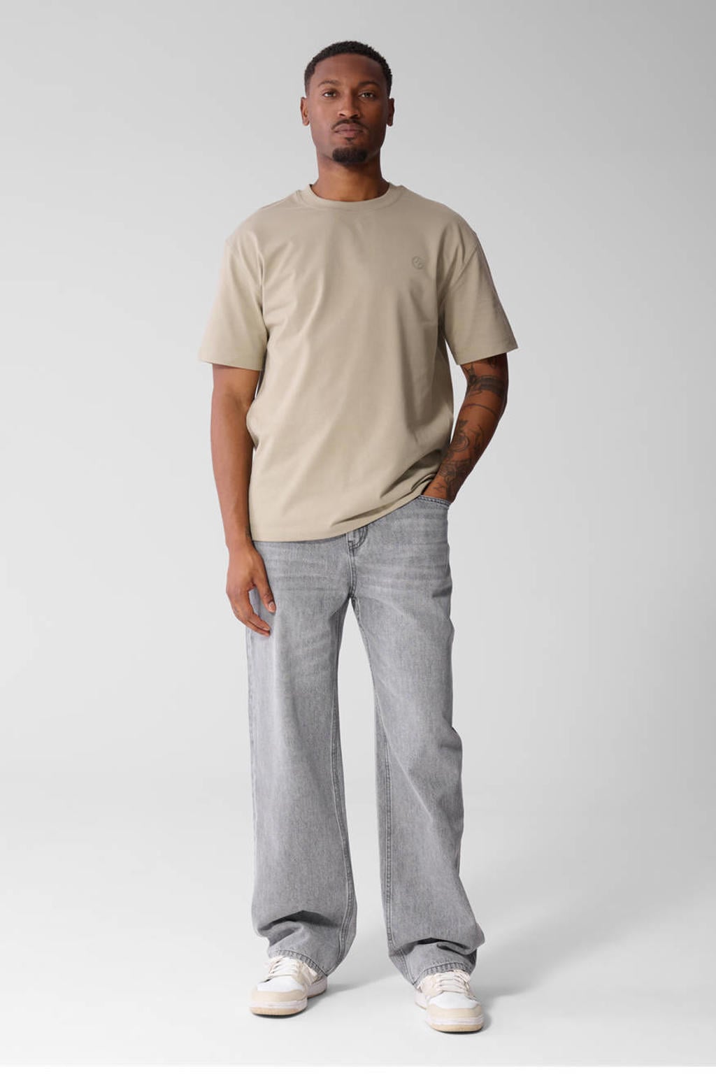 Shoeby baggy jeans L34 - grijs