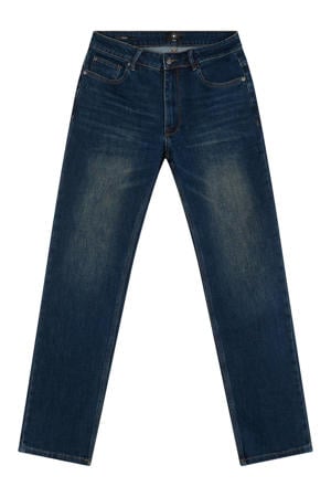 straight leg jeans - donkerblauw