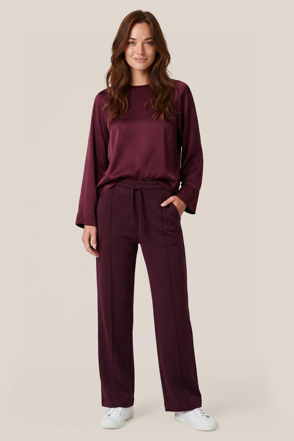 Mart Visser X Caroline Tensen straight leg broek - donkerrood