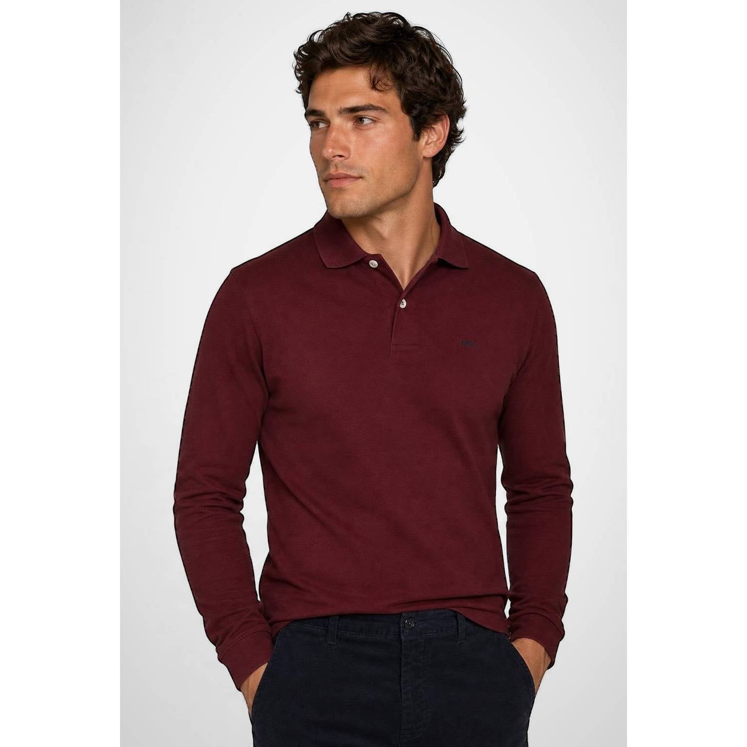McGregor regular fit polo donkerrood
