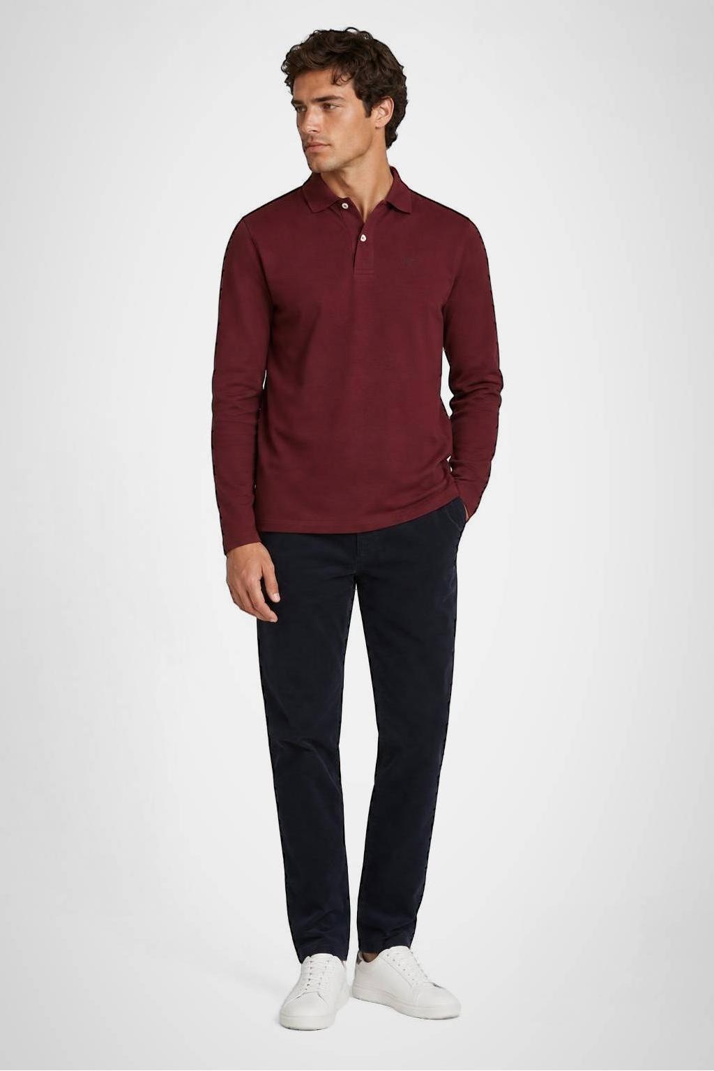 McGregor regular fit polo - donkerrood