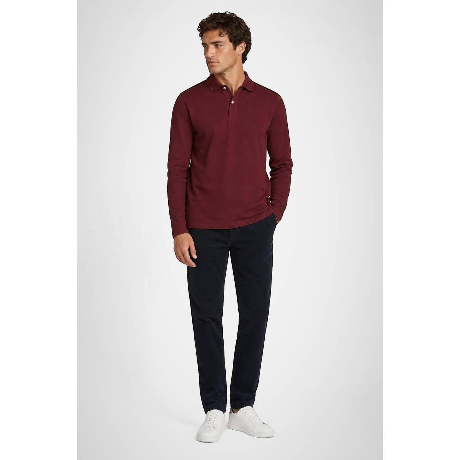 McGregor regular fit polo donkerrood