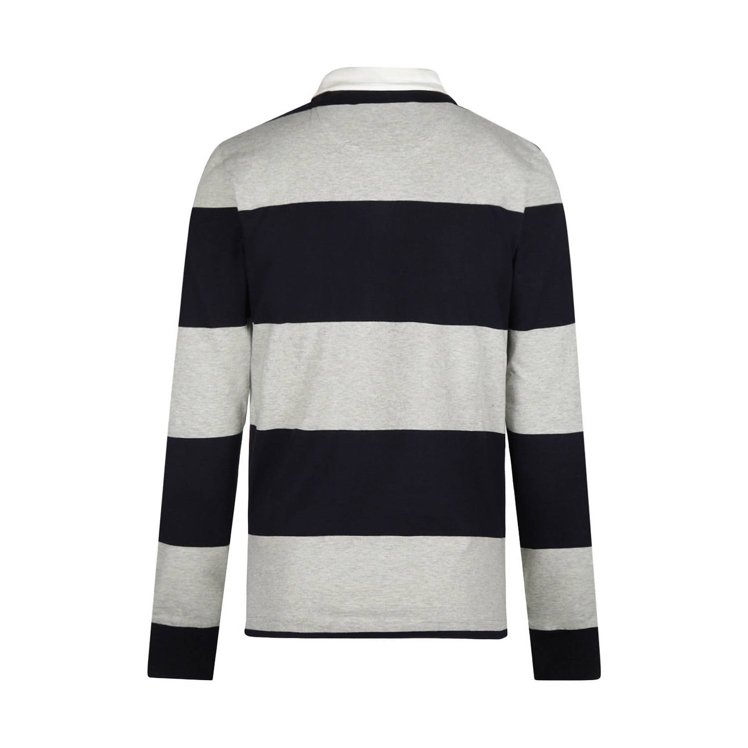 McGregor regular fit gestreepte polo medium grey