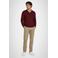 McGregor katoenen regular fit gebreide trui - burgundy