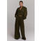 Refined Department wide leg cargobroek met plooien - donkergroen