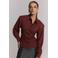 Refined Department getailleerde geruite blouse met ceintuur - donkerrood