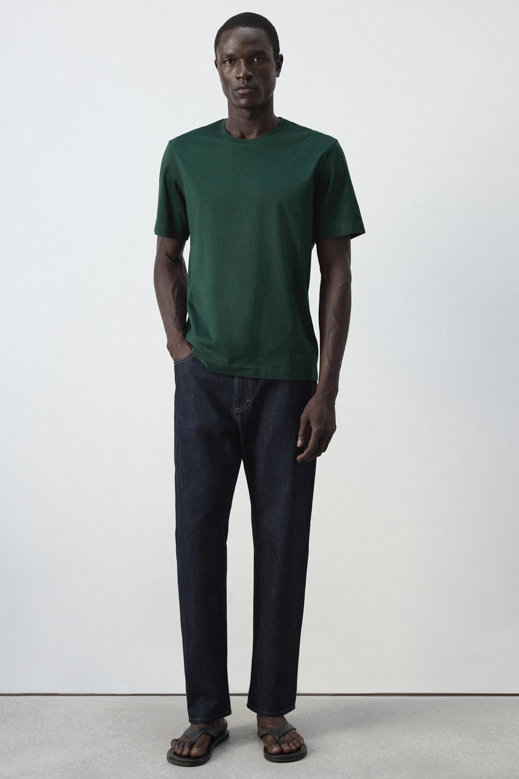 Mango Man regular fit T-shirt - heldergroen
