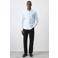 Mango Man regular fit oxford overhemd - lichtblauw
