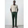 Mango Man regular fit pantalon - donkergroen