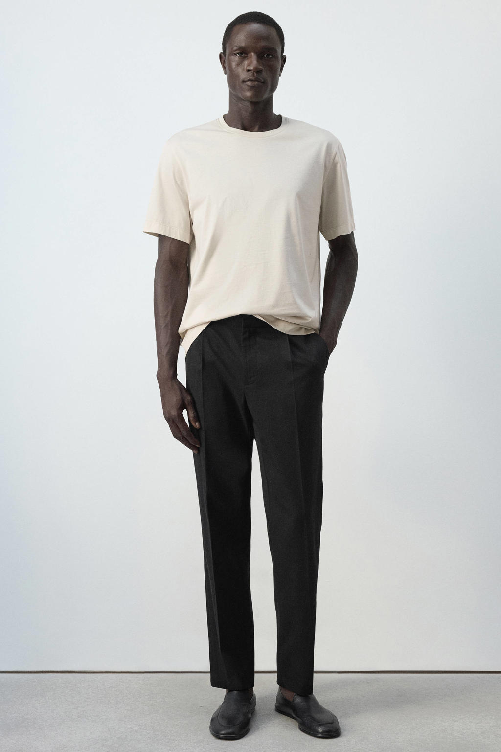 Mango Man regular fit pantalon - zwart