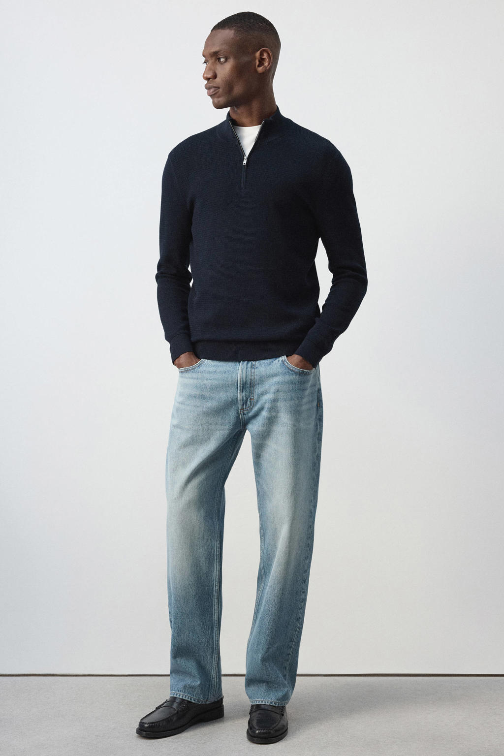 Mango Man Moby relaxed fit jeans - blauw