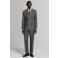 Mango Man slim fit colbert met krijtstreep - middengrijs