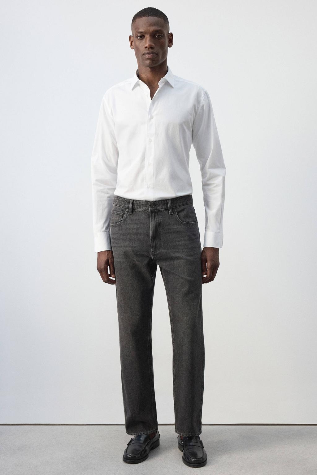 Mango Man regular fit jeans - grijs