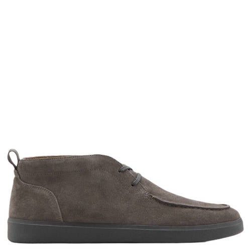 Mango Man suède veterboots grijs