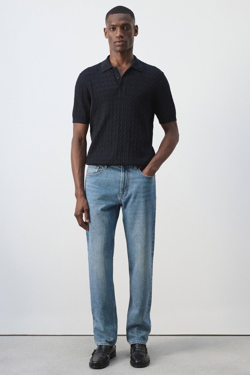 Mango Man regular fit jeans - blauw