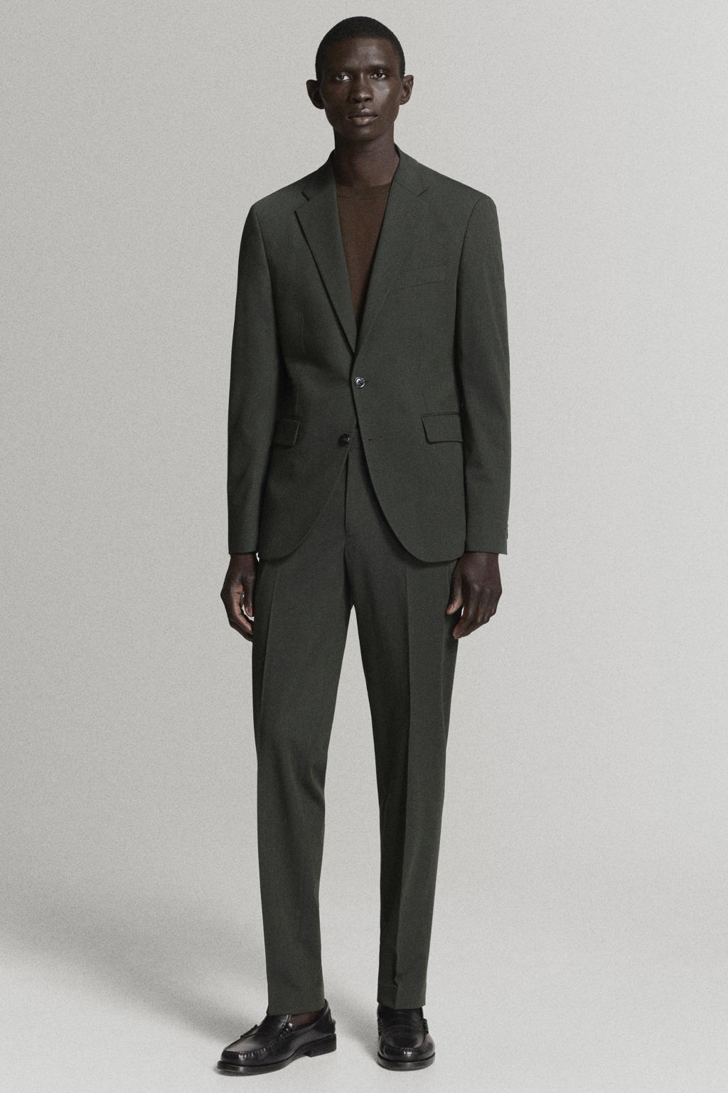 Mango Man slim fit colbert - kaki