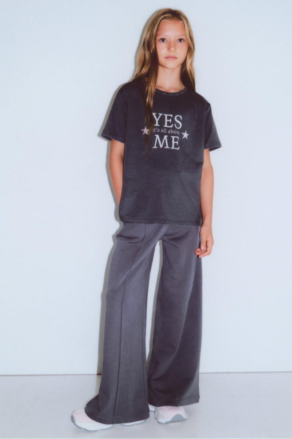 Mango Kids casual broek - grijs