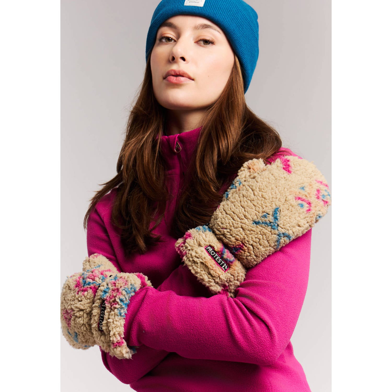 Protest skiwanten beige