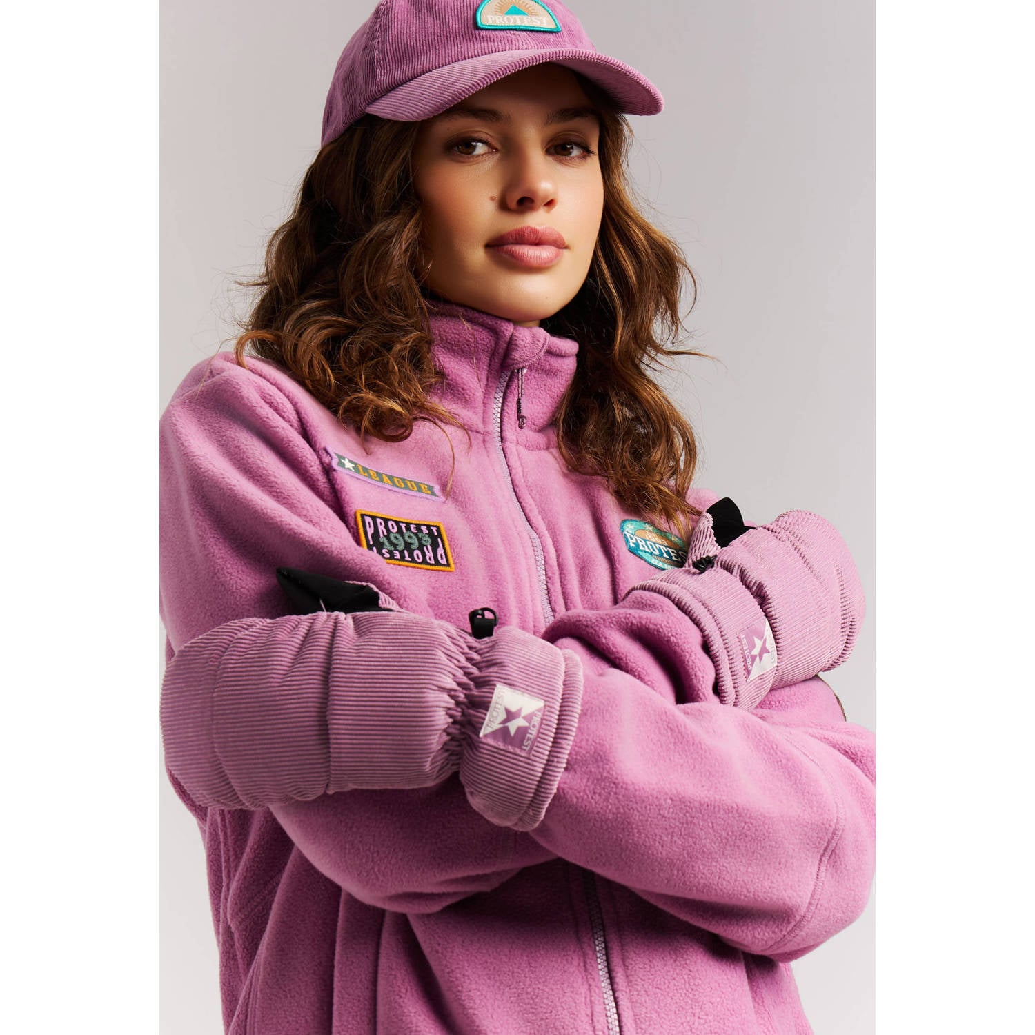 Protest skiwanten roze