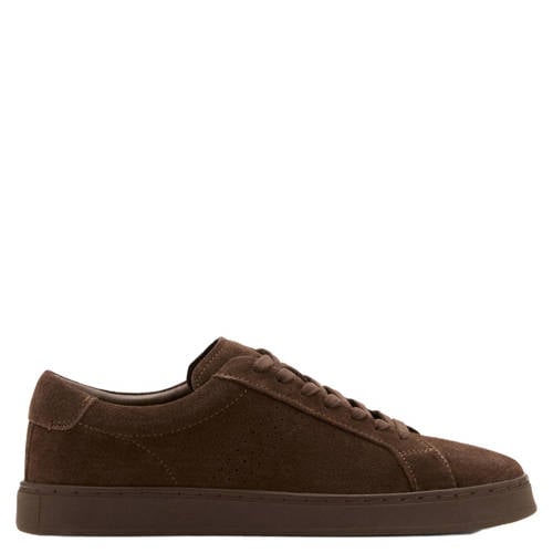 Mango Man suède sneakers bruin