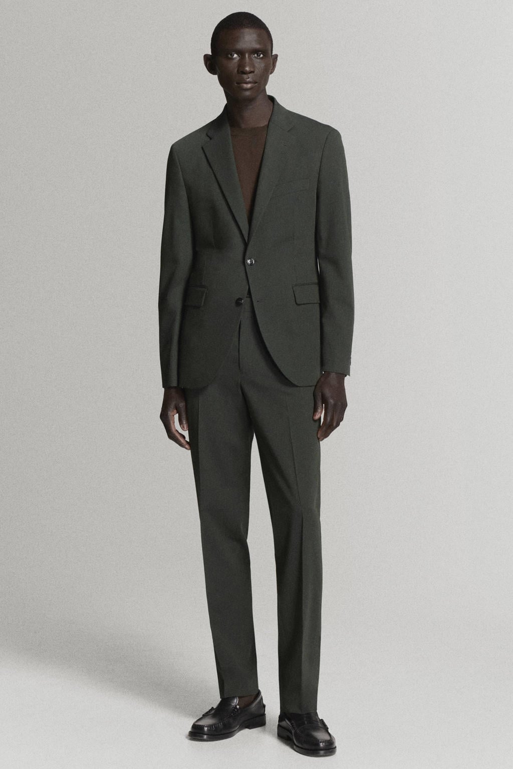 Mango Man slim fit pantalon - kaki