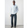 Mango Man regular fit casual overhemd - lichtblauw