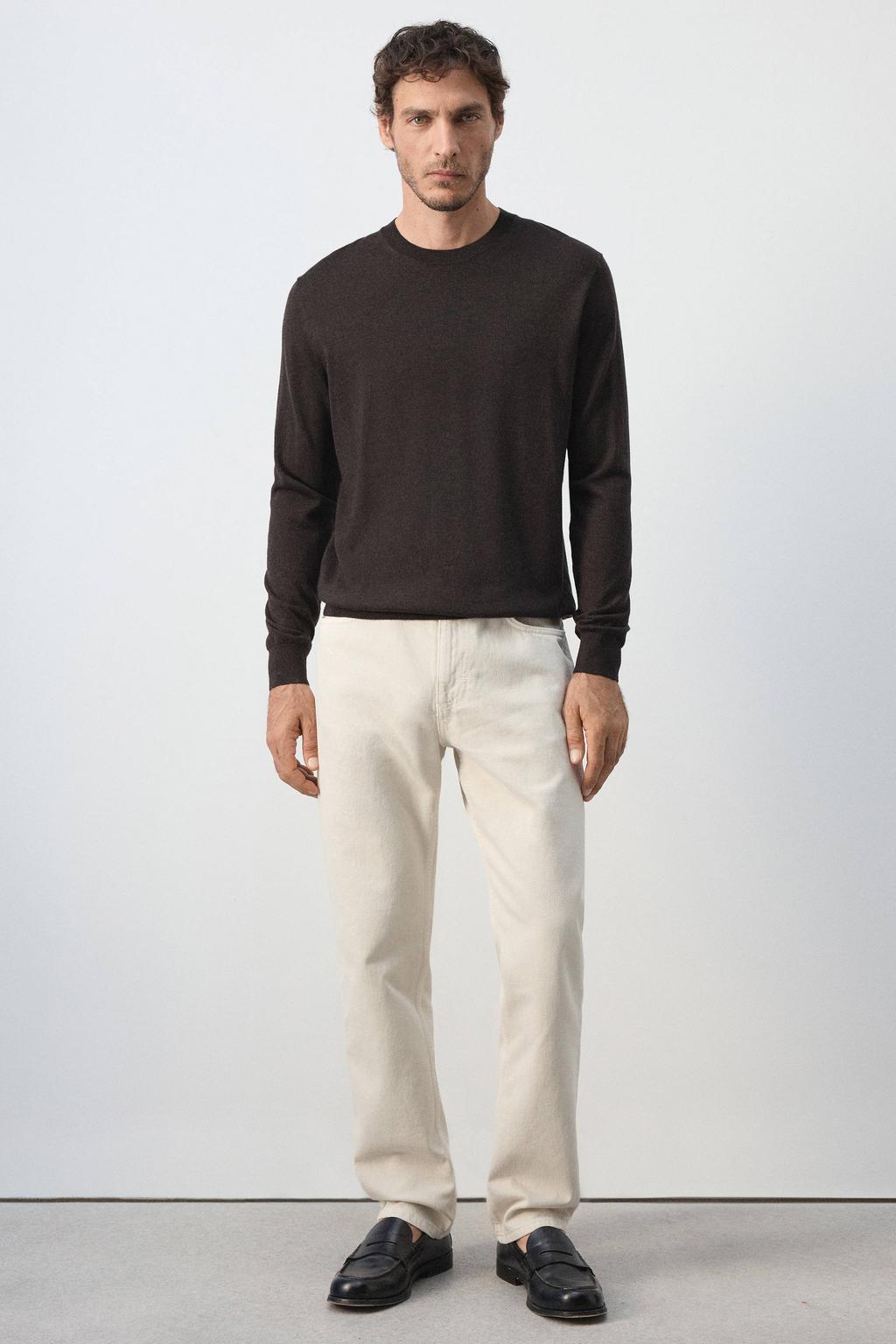 Mango Man regular fit jeans - pastelgrijs