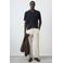Mango Man regular fit gebreide T-shirt - marine