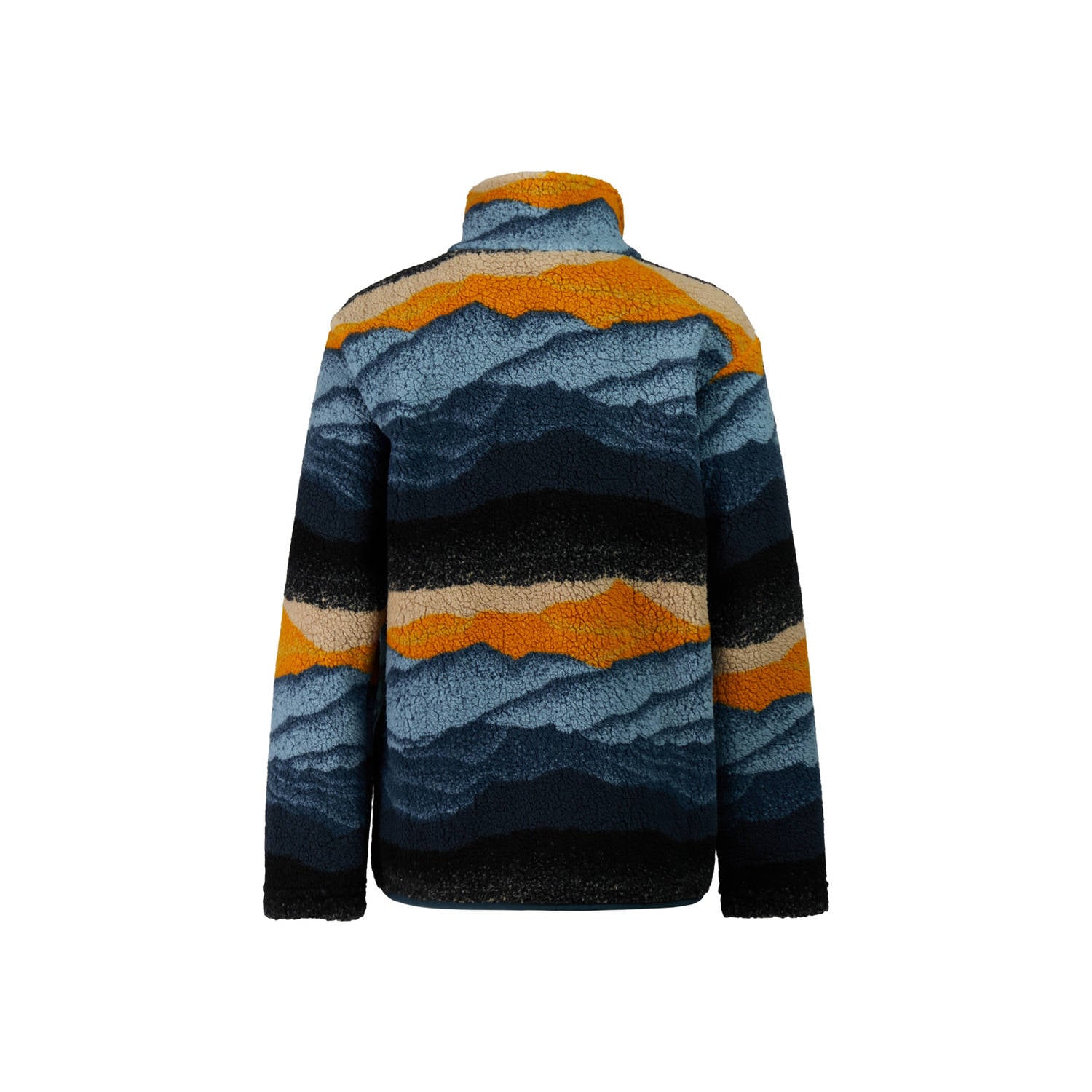 Protest fleecevest blauw oranje