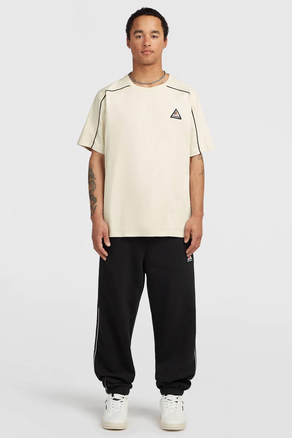 Witte heren O'Neill FWC'Play outdoor T-shirt van jersey met effen, korte mouwen en ronde hals