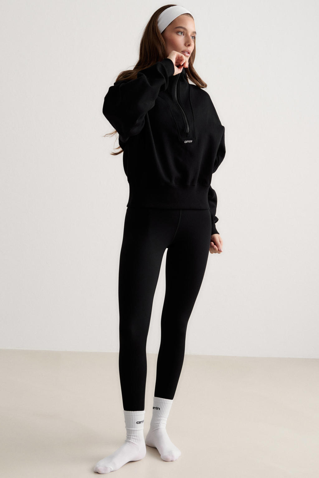 Aim'n sportsweater - zwart