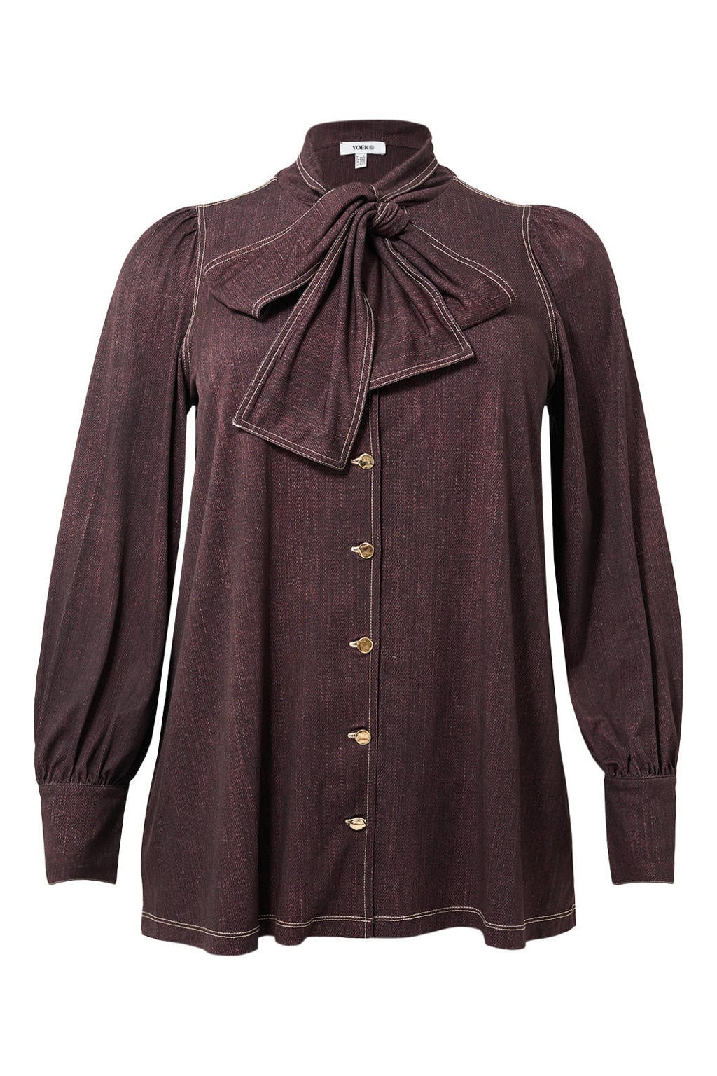 YOEK tuniek Plus Size - bruin
