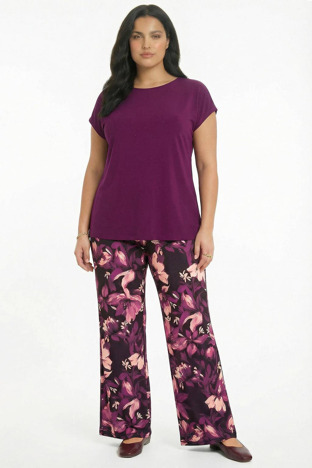 YOEK singlet Plus Size - paars