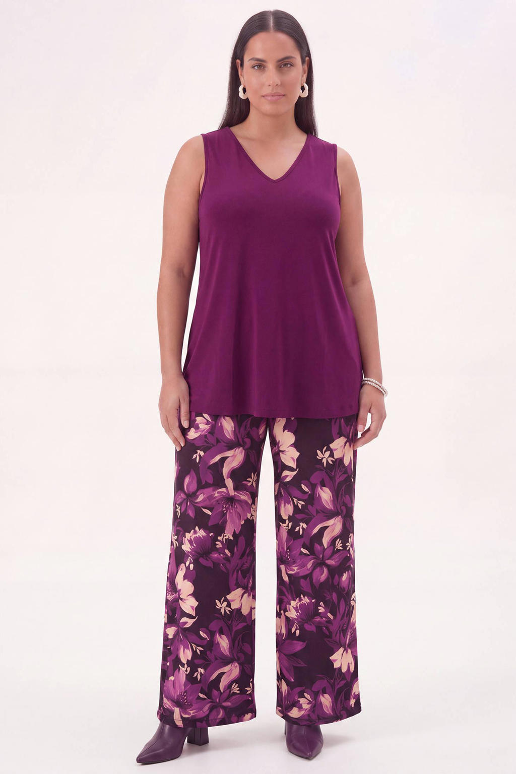 YOEK singlet Plus Size - paars