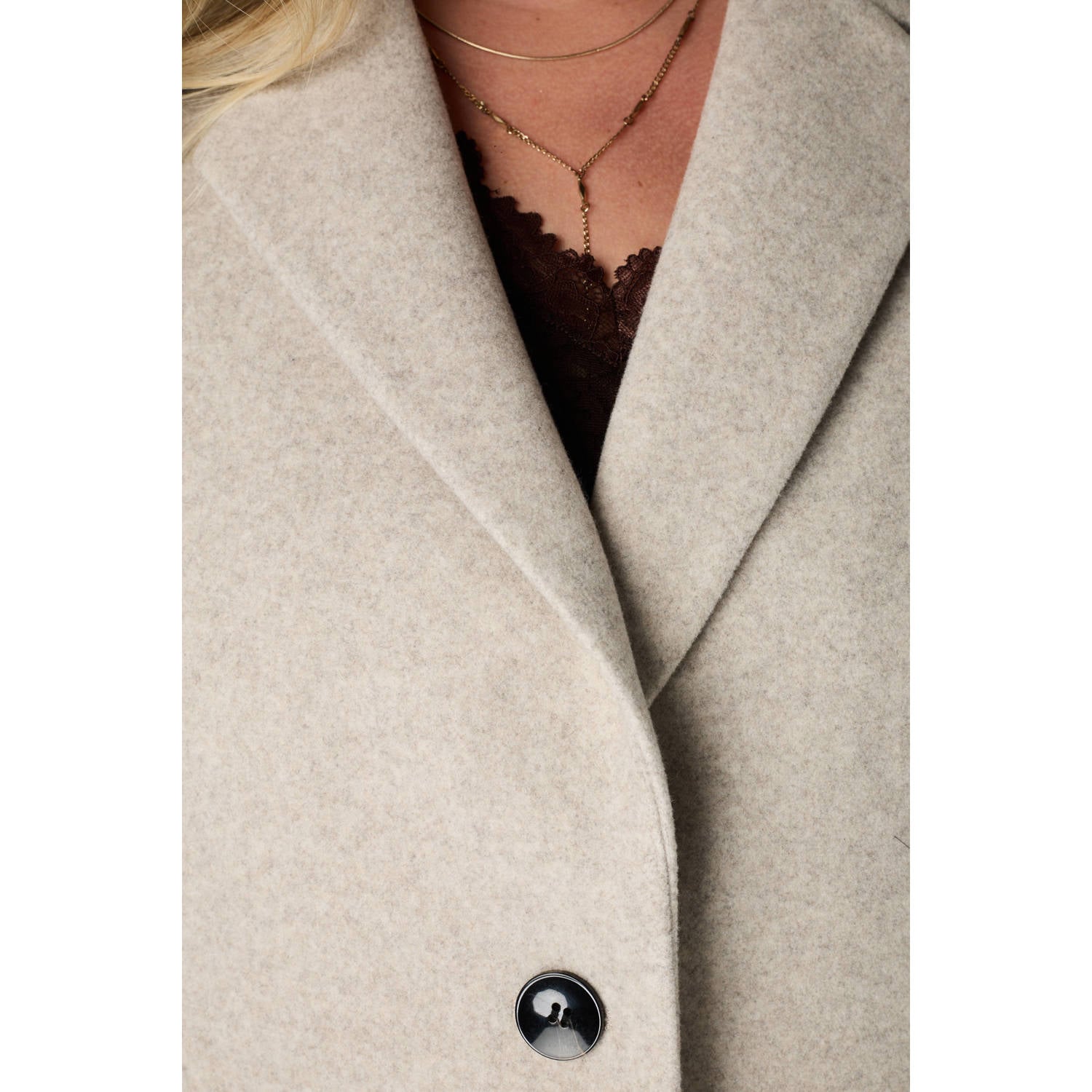 MS Mode Plus Size mantel beige