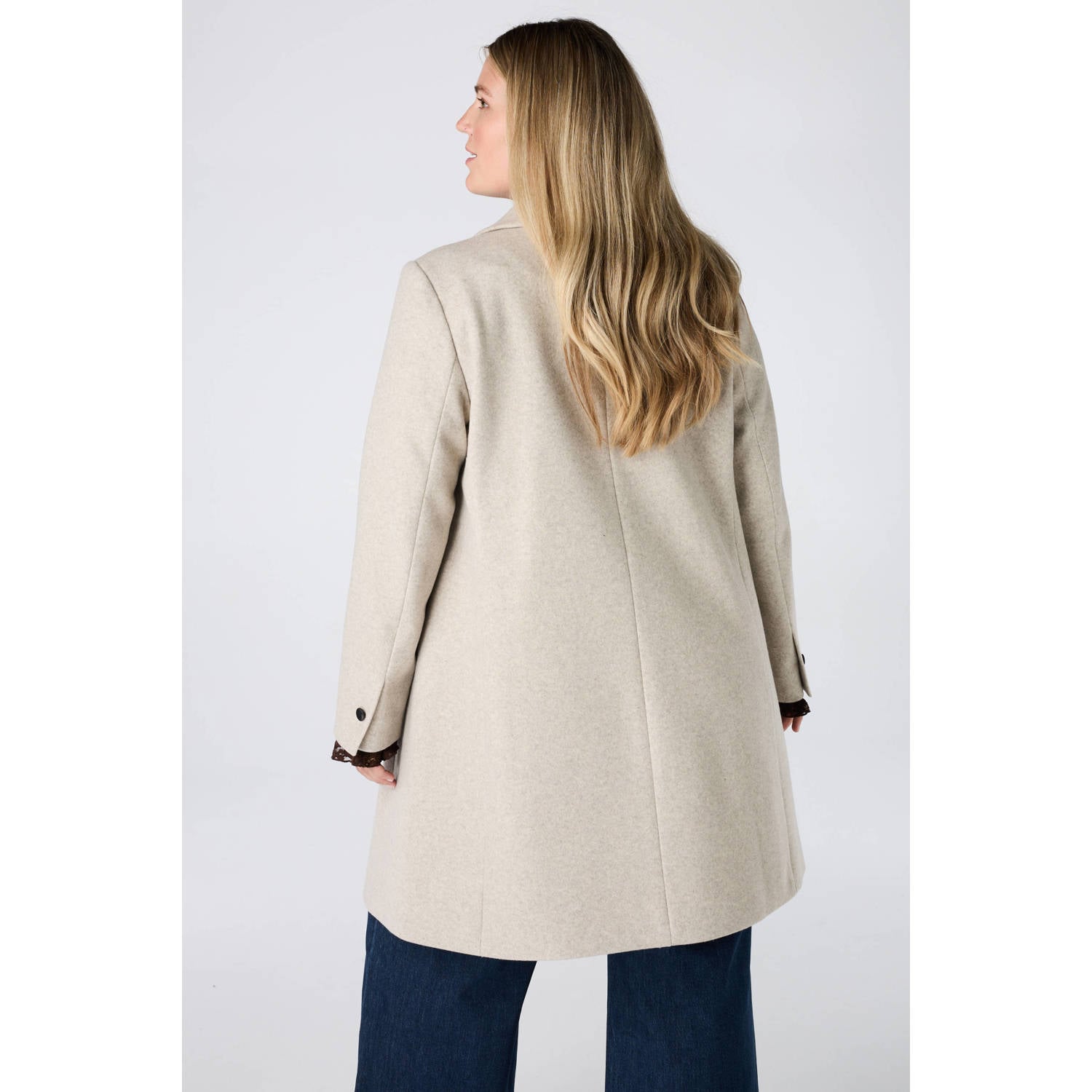 MS Mode Plus Size mantel beige