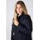 MS Mode gewatteerde jas Plus Size - donkerblauw