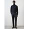 Mango Man slim fit cropped broek - marineblauw