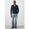 Mango Man katoenen gebreide vest - marine
