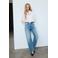 Mango blouse met broderie - ecru