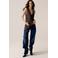 Mango gebloemde jacquard top - bruin