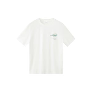 regular fit T-shirt met print - wit