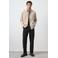 Mango Man denim regular fit overshirt - lichtbeige