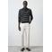 Mango Man regular fit gebreide gestreepte polo - marine