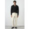 Mango Man regular fit gebreide polo - zwart