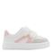 Mango Kids leren sneakers - wit/lichtroze